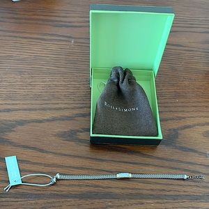 Ross Simons Sterling Silver 14K Gold Bracelet